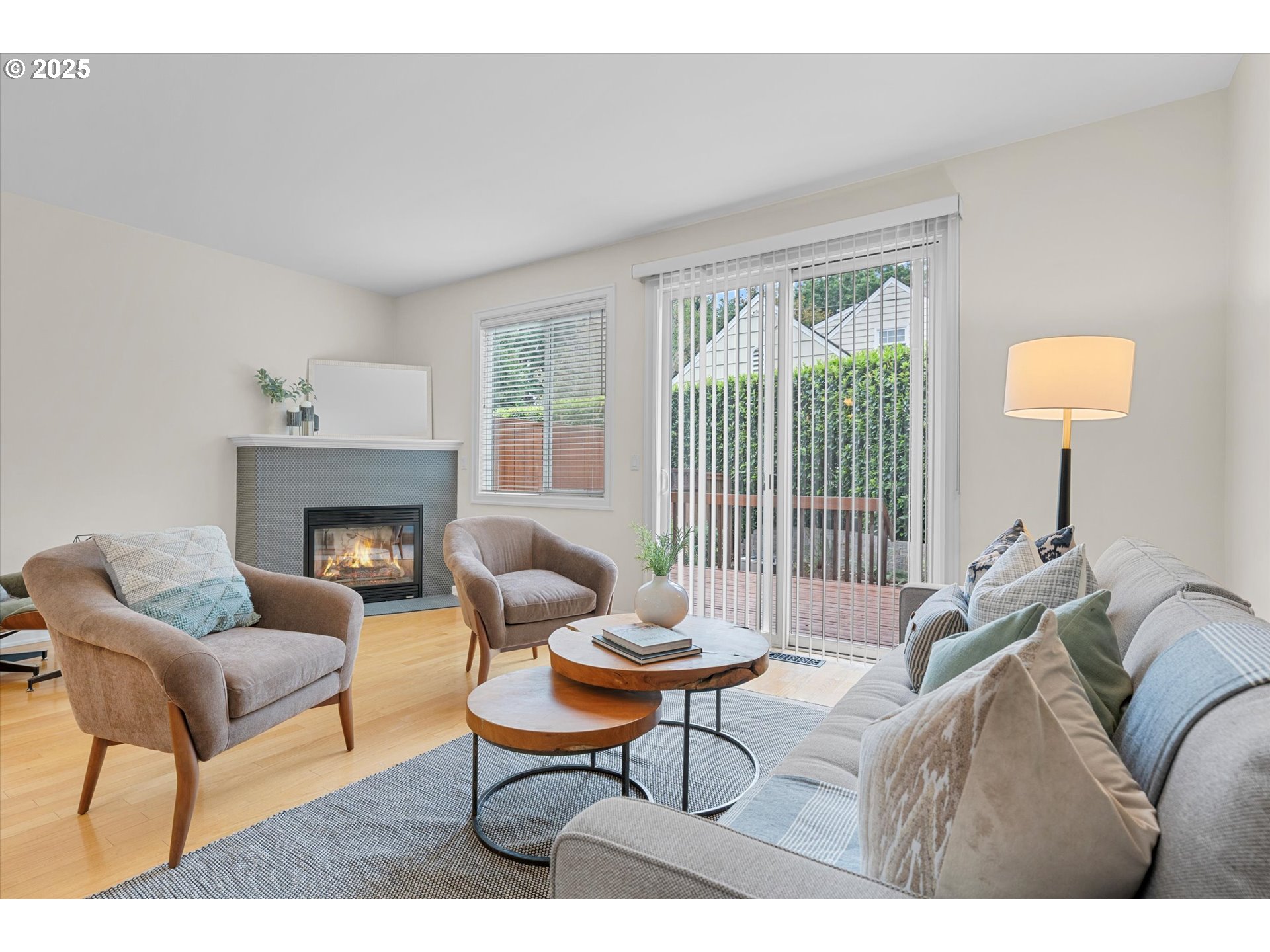 2926 Southwest Texas Street Portland, OR 97219 - Photo 7 of 16 a living room with furniture and a fireplace