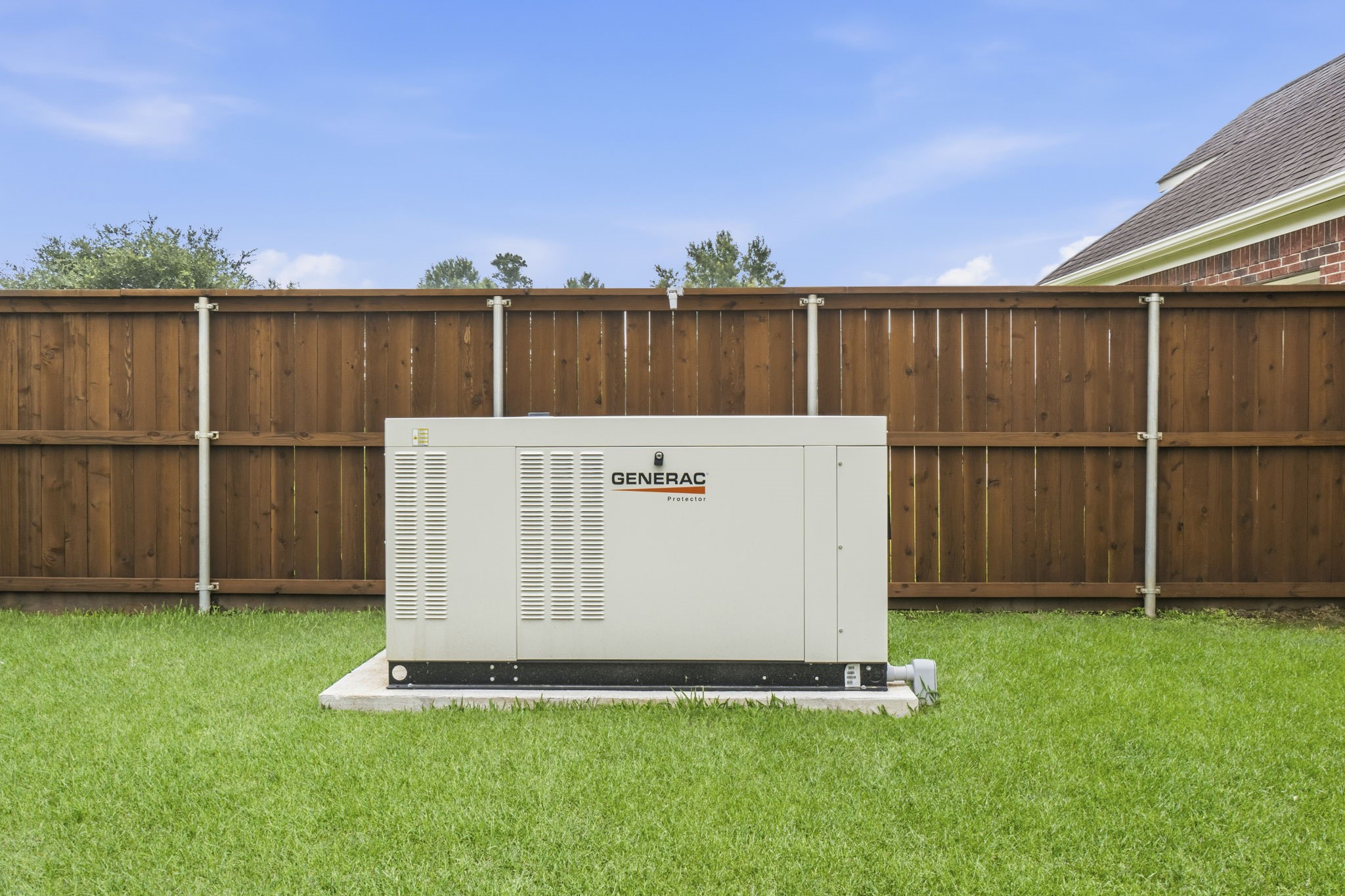 2716 Silverstone Way Conroe, TX 77304 - Photo 25 of 27 Generac 48kW whole-home natural gas generator.