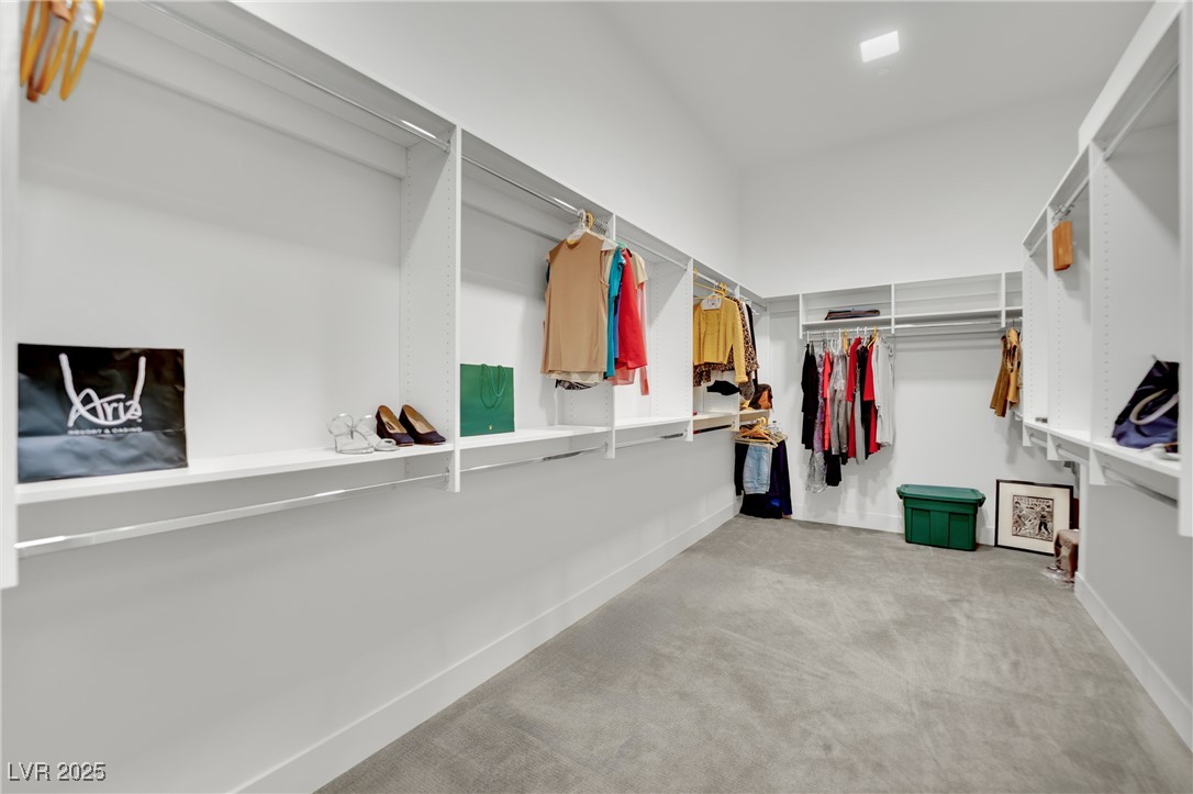 658 Falcon Summit Court Henderson, NV 89012 - Photo 37 of 99 Walk in closet featuring light colored carpet