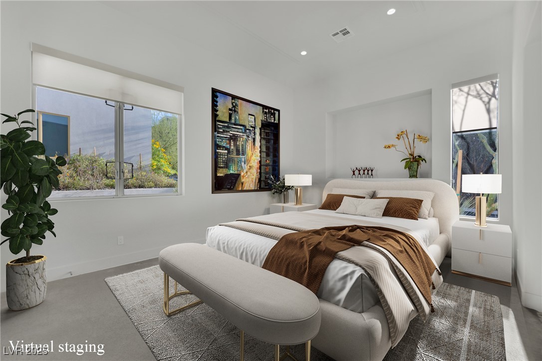 658 Falcon Summit Court Henderson, NV 89012 - Photo 44 of 99 Bedroom with recessed lighting and baseboards