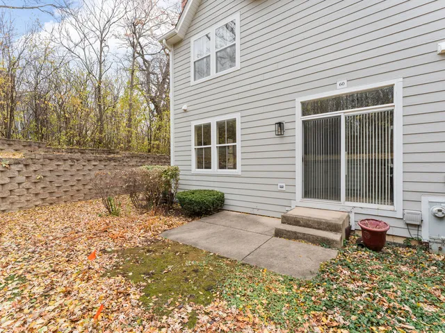 a view of a back yard of the house