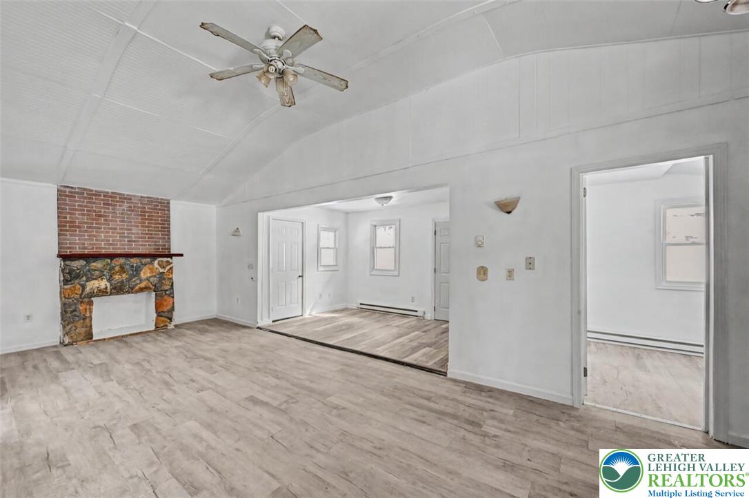108 Mink Lane Bushkill, PA 18324 - Photo 2 of 33 a view of livingroom with hardwood floor and a ceiling fan