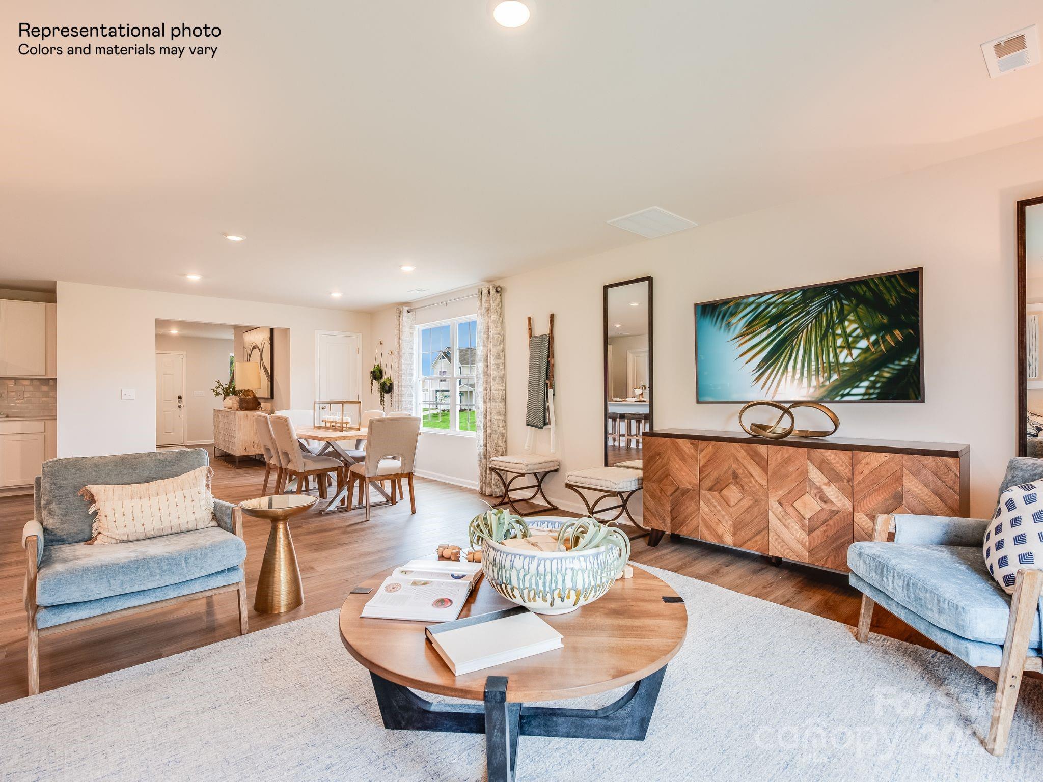 13228 Hampton Bay Lane Charlotte, NC 28262 - Photo 4 of 25 a living room with furniture and a flat screen tv