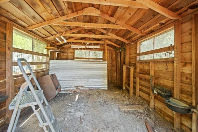 a view of porch with seating space