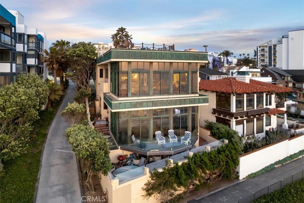 a view of a city with tall buildings