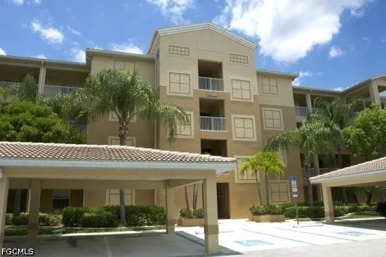 a front view of a building