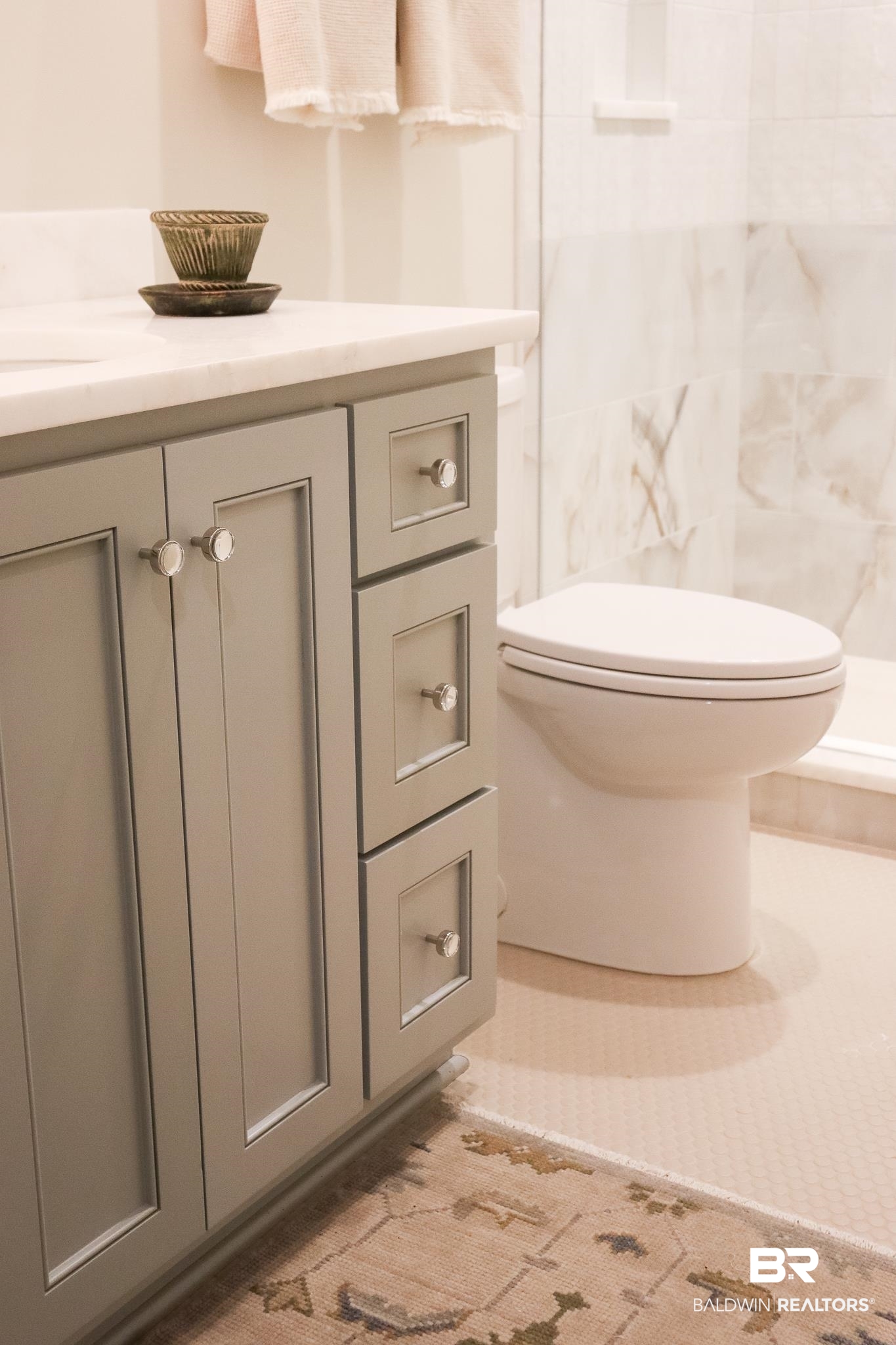 7248 Parker Road Fairhope, AL 36532 - Photo 13 of 55 Bathroom featuring vanity and tile walls