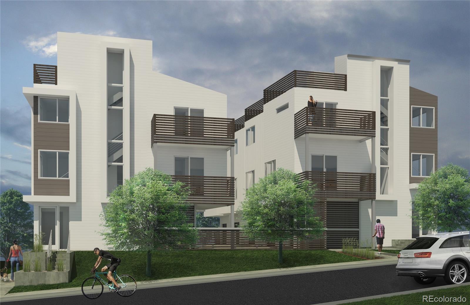 1239 Tennyson Street, Unit 6 Denver, CO 80204 - Photo 7 of 16 a view of a building and car parked on the roadside