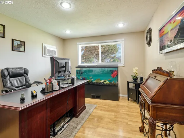 a room with furniture and a window