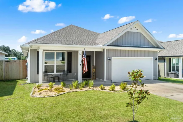a front view of house with yard