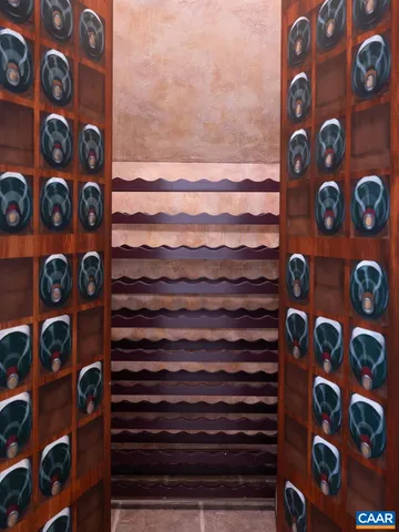 a picture of a room with a refrigerator