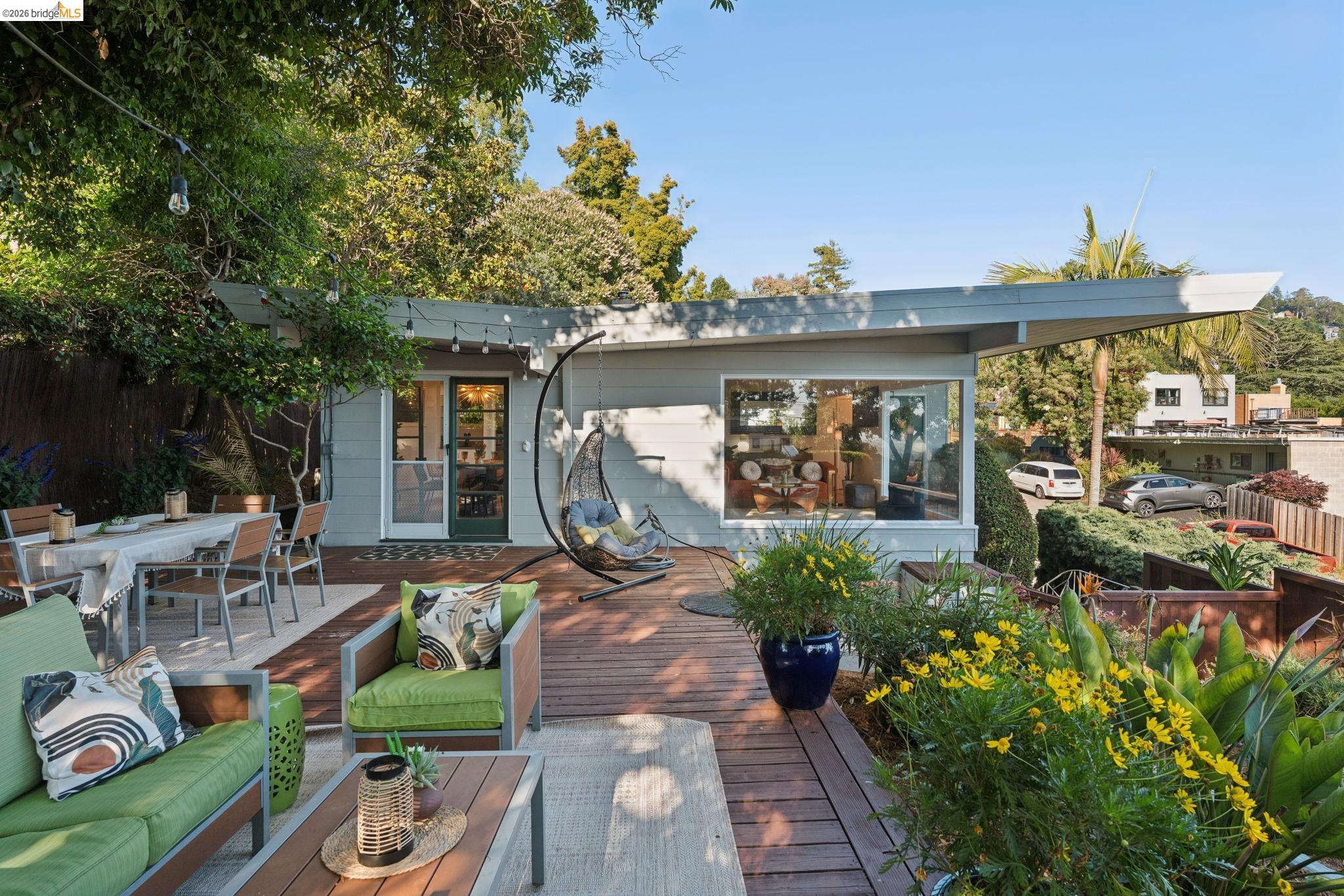 2301 Oak Street Berkeley, CA 94708 - Photo 31 of 61 Modern exterior featuring a prominent angled roofline and expansive windows
