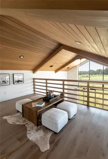 a view of outdoor space with seating area