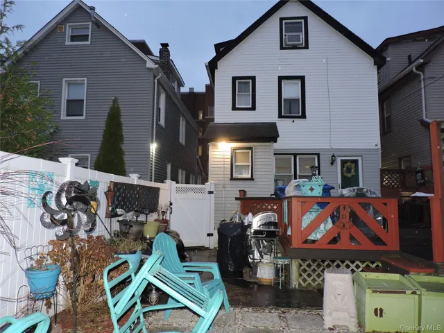 a view of a house with patio