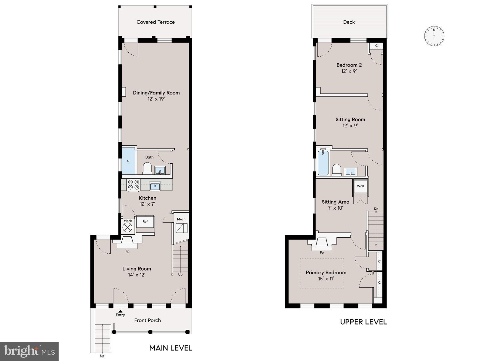 3411 P Street Northwest Washington, DC 20007 - Photo 32 of 32 Floor plan rendering