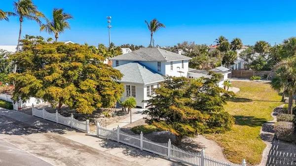 a aerial view of a house