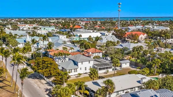 a view of yard with ocean view