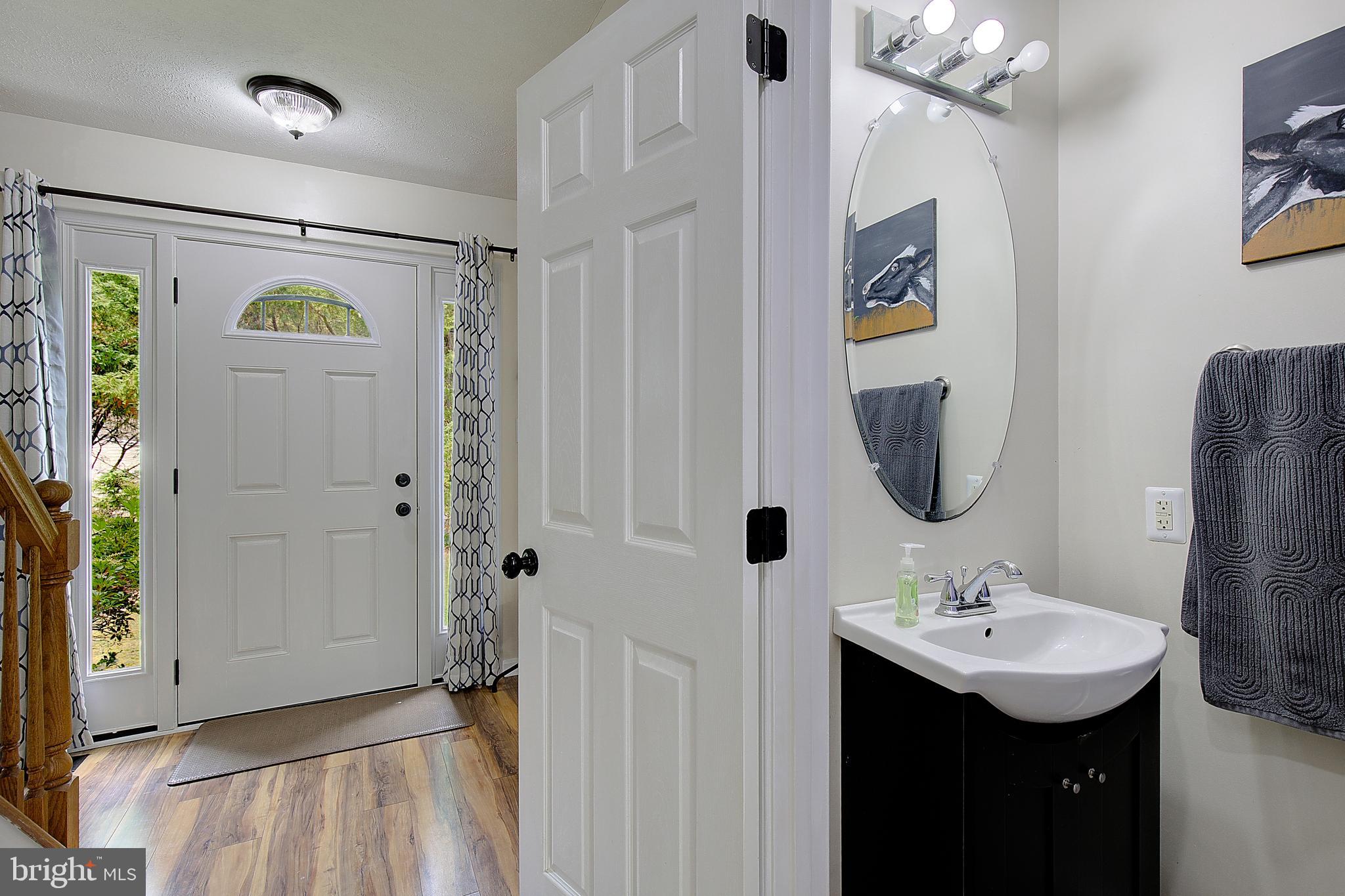 Front hall/powder room