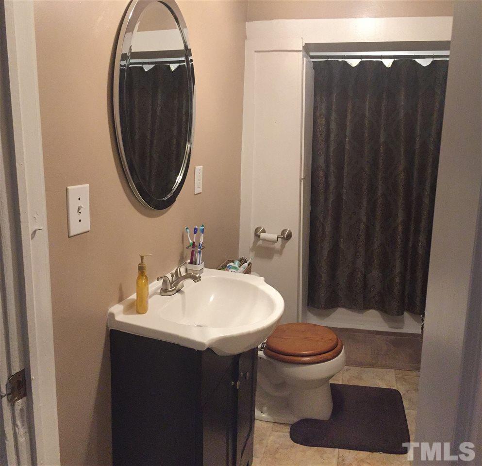 754 Drag Strip Road Benson, NC 27504 - Photo 13 of 16 a bathroom with a sink a toilet and a mirror