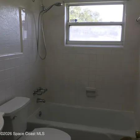 a bathroom with a shower and a toilet
