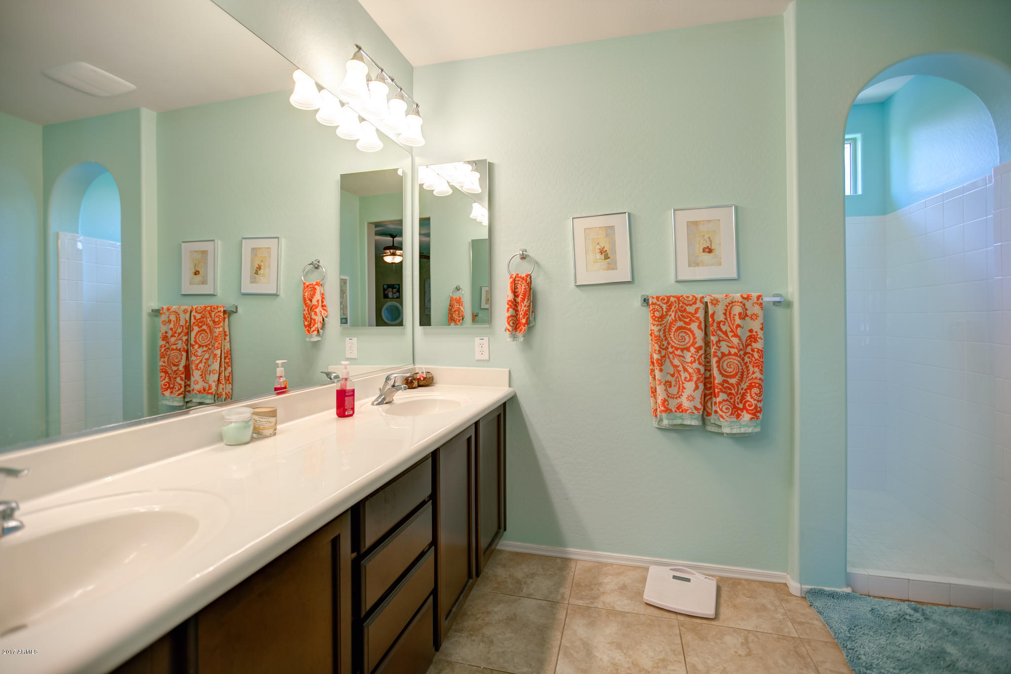 3515 East Ivanhoe Street Gilbert, AZ 85295 - Photo 33 of 49 a bathroom with a sink vanity and a mirror
