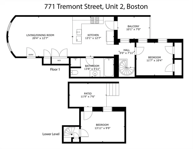 $940,000 | 771 Tremont Street, Unit 2, Boston, MA 02118