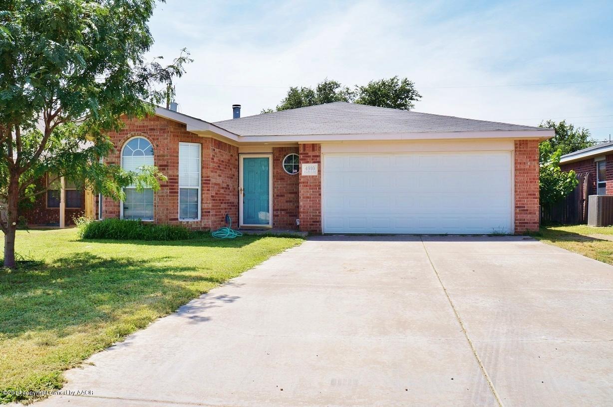 4910 Capulin Lane Amarillo, TX 79110 - Photo 1 of 17 a front view of house with yard and trees