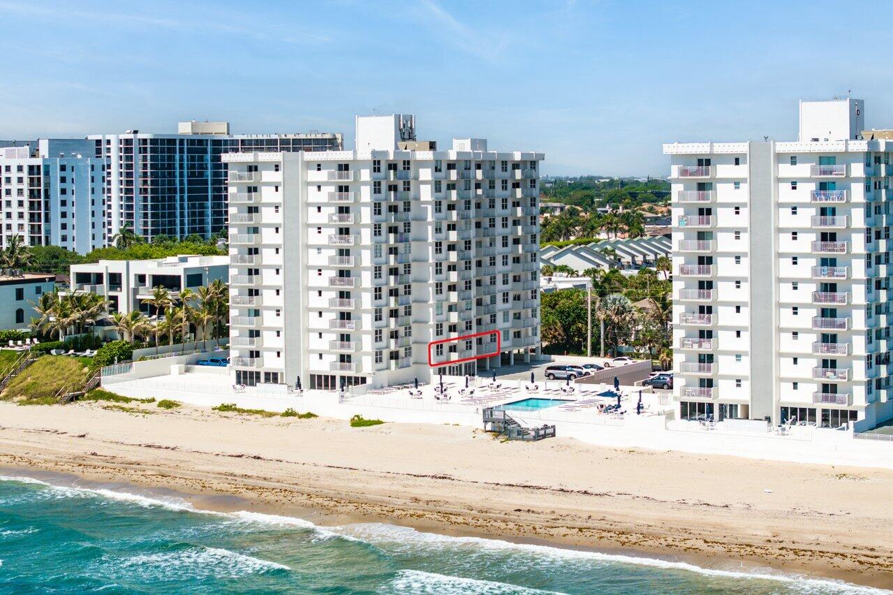 4511 South Ocean Boulevard, Unit 106 Highland Beach, FL 33487 - Photo 1 of 37 a view of city with tall buildings