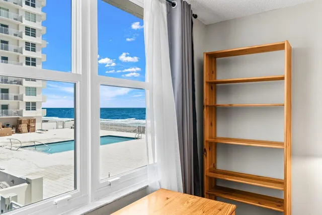 a view of front door