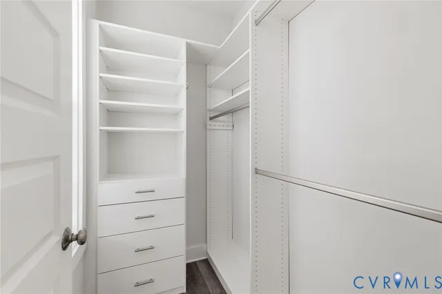 a view of walk in closet