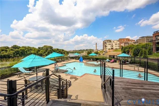 a view of a city from a terrace