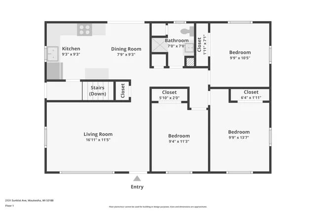 $364,900 | 2131 Sunkist Avenue, Waukesha, WI 53188