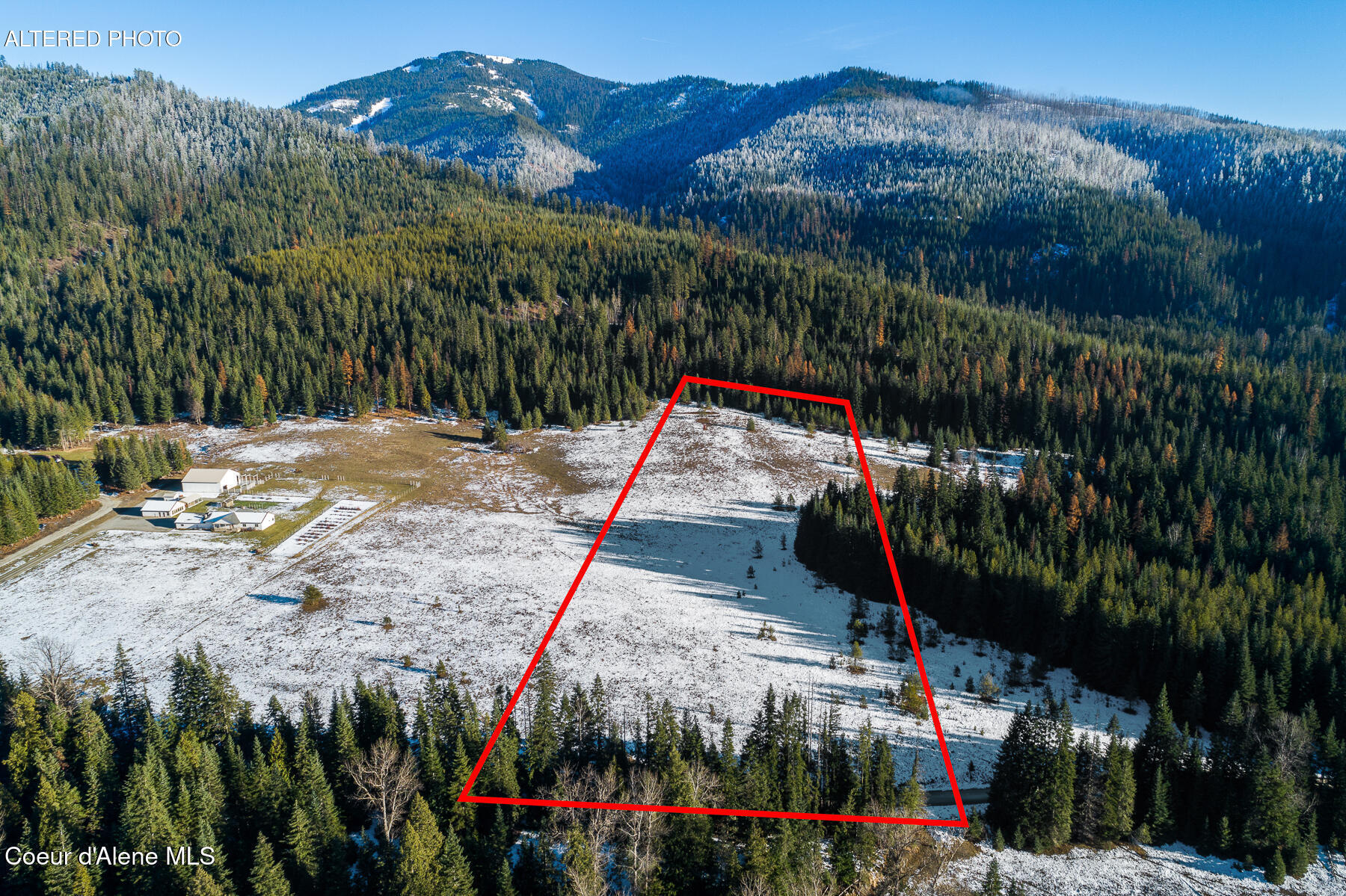 828 West Fork Eagle Creek Road Wallace, ID 83873 - Photo 50 of 65 Aerial_828WForkEagleCreekRd-12_Outlined