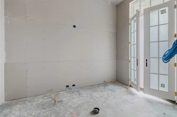 a view of an empty room