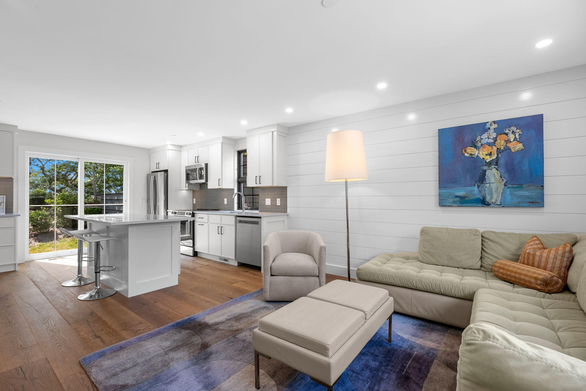 50 Nelson Avenue, Unit 8 Provincetown, MA 02657 - Photo 8 of 21 a living room with furniture and a large window