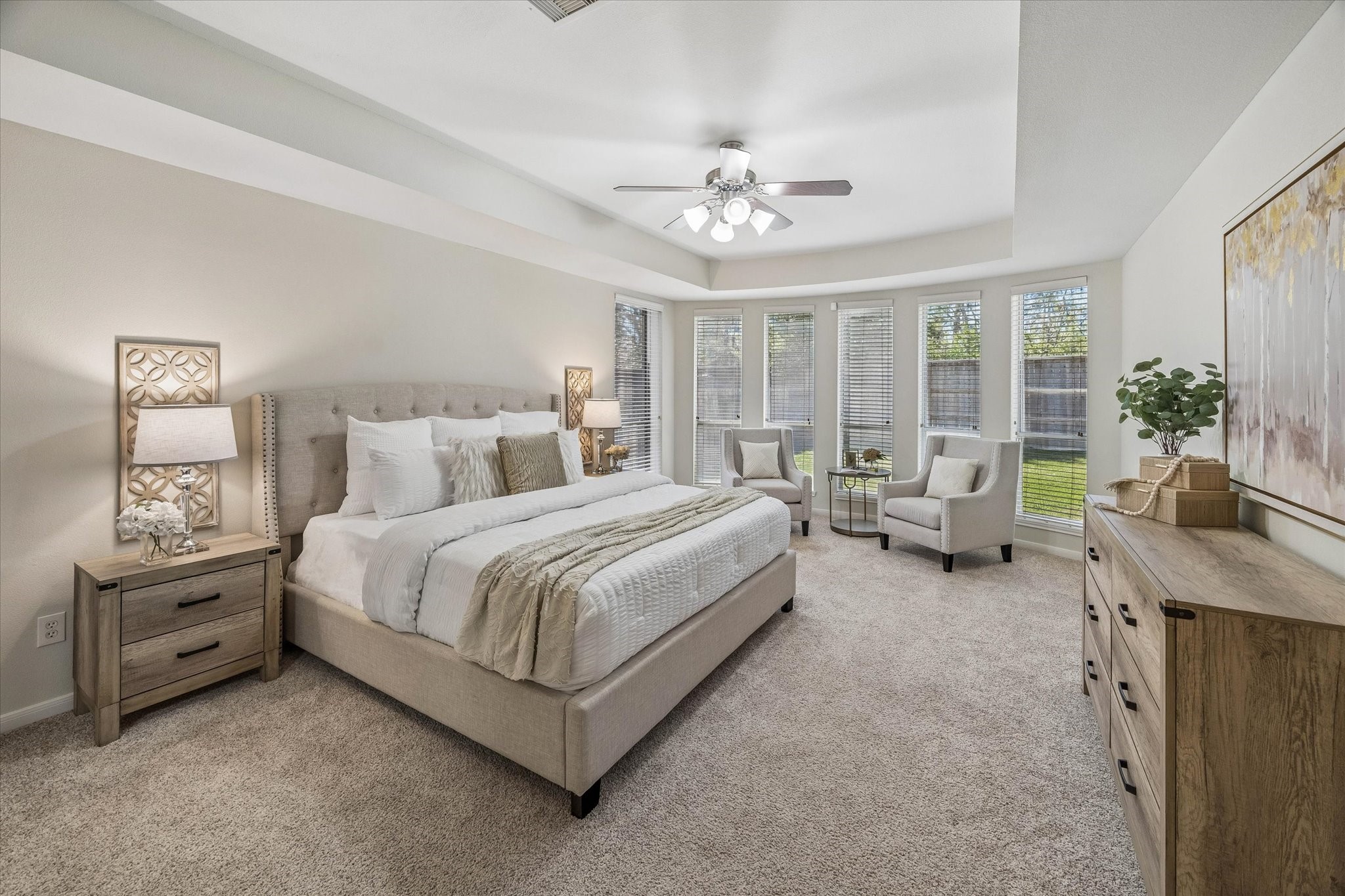 25827 Austin Springs Spring, TX 77373 - Photo 14 of 34 Cozy and spacious first floor primary bedroom with tons of windows!