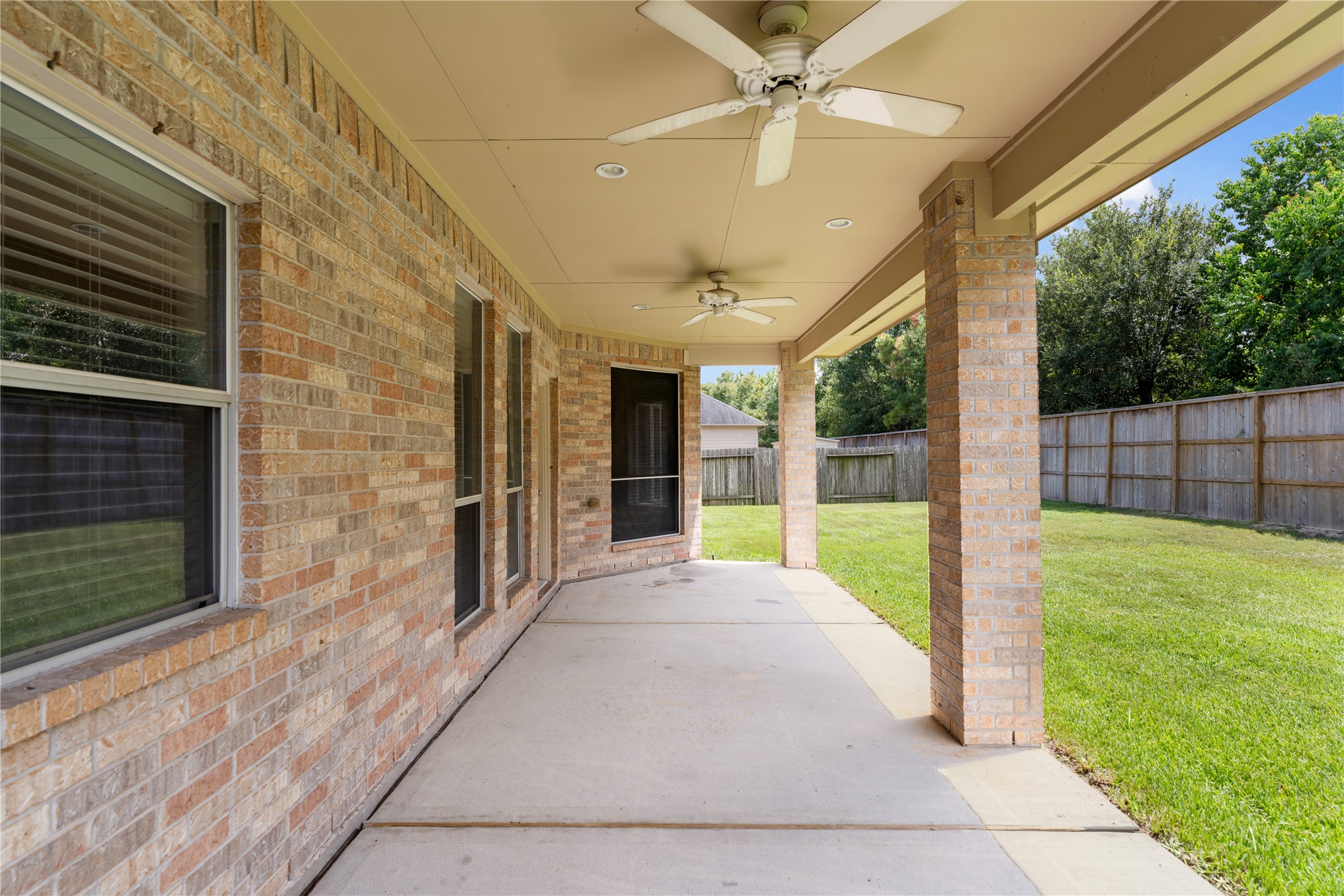 25827 Austin Springs Spring, TX 77373 - Photo 31 of 34 Covered patio with fan installation