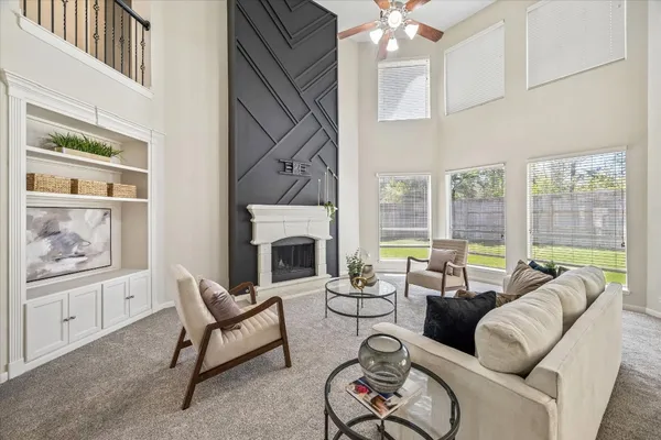 a kitchen with lots of counter top space