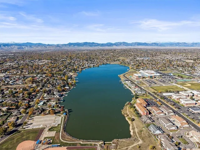 a view of a city and a lake view