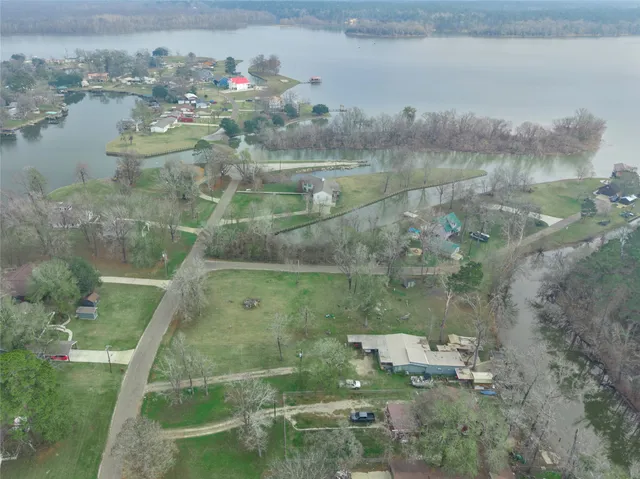 a bathroom with a small yard