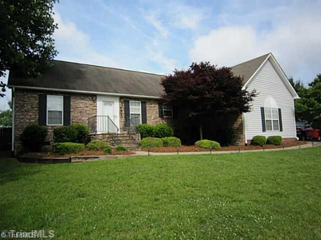 4930 Springhouse Farm Road Winston-Salem, NC 27107 - Photo 1 of 13 Exterior Front. FRONT VIEW - Stone and Vinyl