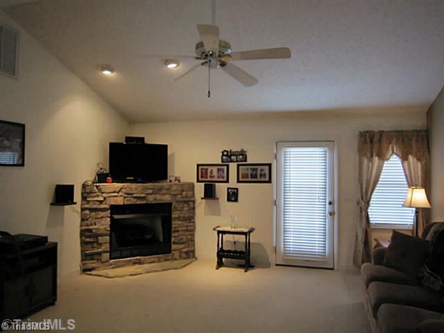 4930 Springhouse Farm Road Winston-Salem, NC 27107 - Photo 3 of 13 Living Room. LIVING ROOM - Gas corner Fireplace