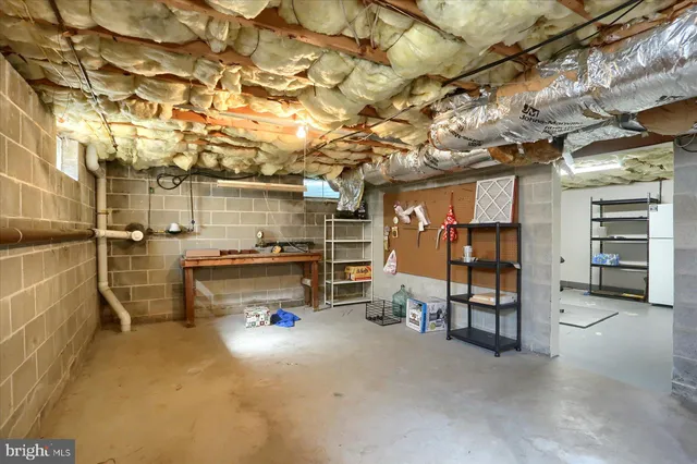 a view of storage and utility room