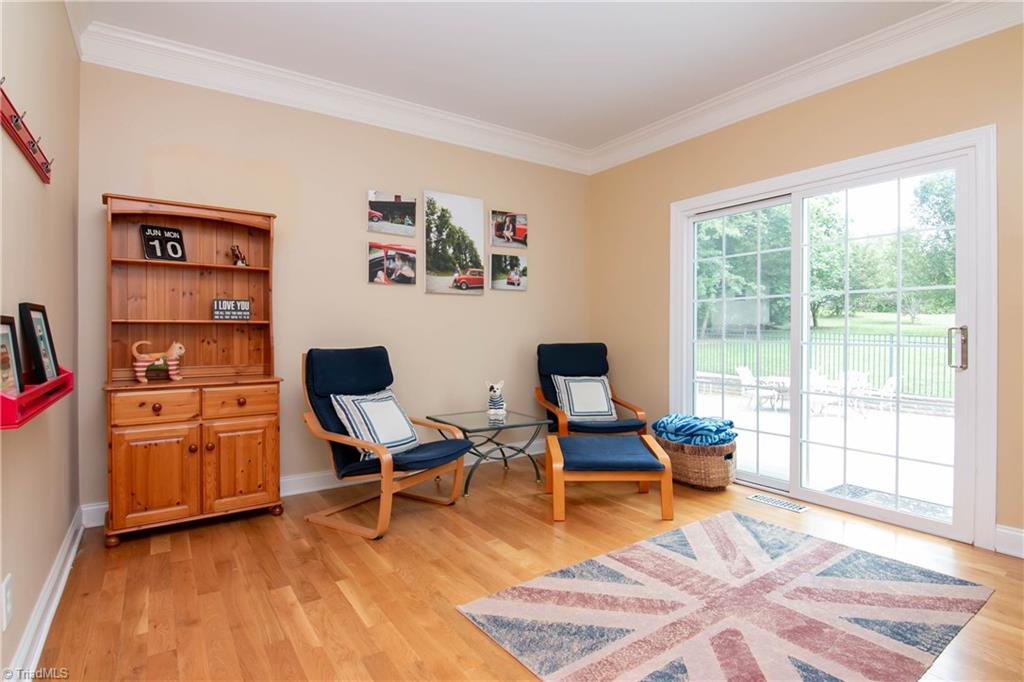 8412 Chartwell Drive Oak Ridge, NC 27310 - Photo 15 of 30 Office on the main level with access to the pool area