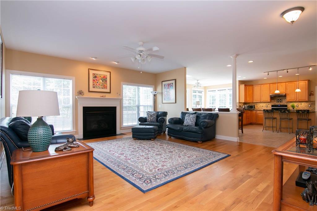 8412 Chartwell Drive Oak Ridge, NC 27310 - Photo 4 of 30 Family room that is open to the kitchen area