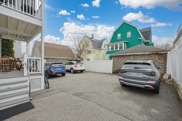 a view of a car garage