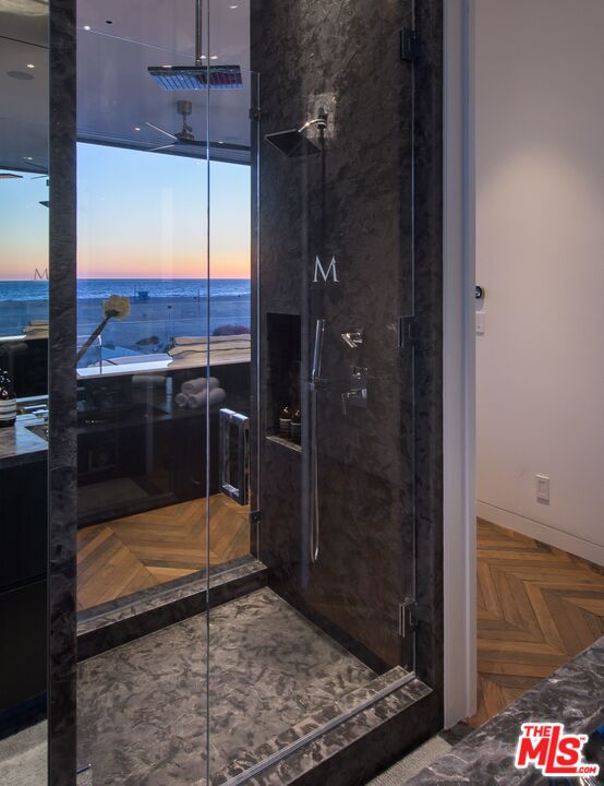 924 Palisades Beach Road Santa Monica, CA 90403 - Photo 29 of 54 a bathroom with a shower