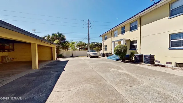 a view of a porch with furniture