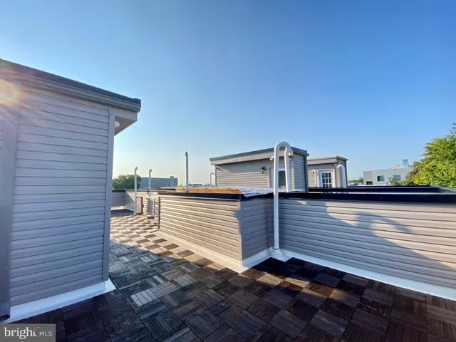 a view of a terrace with chairs