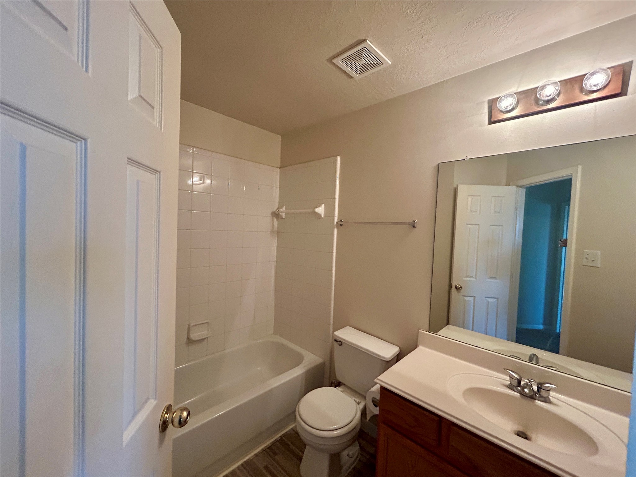 19718 River Pointe Lane Katy, TX 77449 - Photo 28 of 36 a bathroom with a sink a toilet and shower